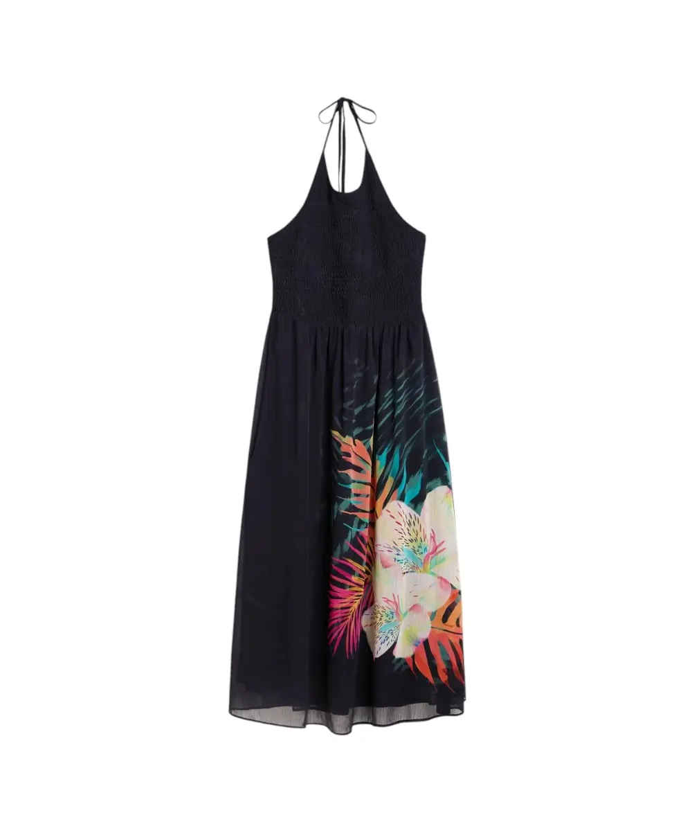 Desigual - Γυναικείο Φόρεμα Swim Daikiri Halter 26SWVW66-2000 Μαύρο