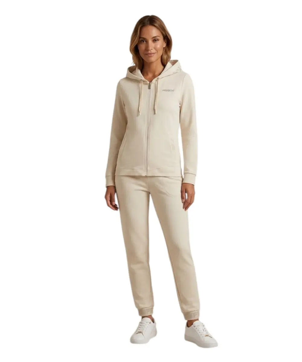 Freddy - Γυναικεία Ζακέτα Φούτερ Zip Rounded Waistband F25WCRS3-W50 Λευκό