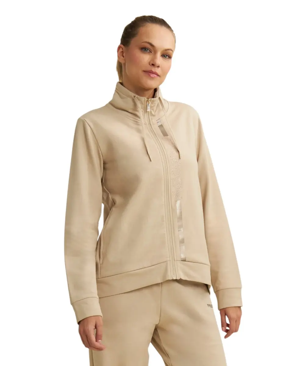 Freddy - Γυναικεία Ζακέτα Φούτερ με ζιβάγκο Comfort Fit F25WCRS1-Z44 Μπεζ
