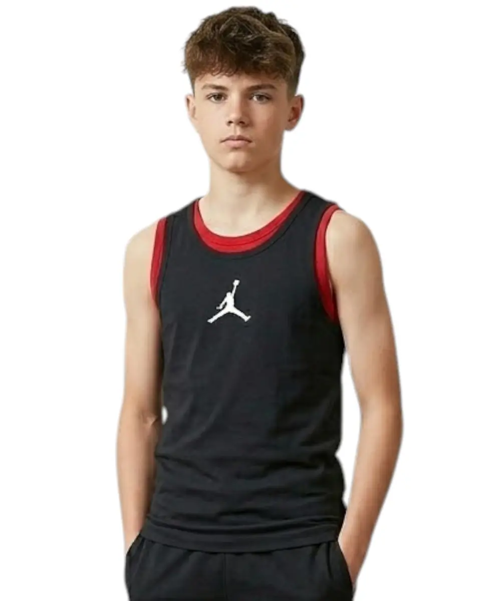 Jordan - Παιδική Αμάνικη Μπλούζα Bra Kid's Tank Top 45B506-023 Μαύρο