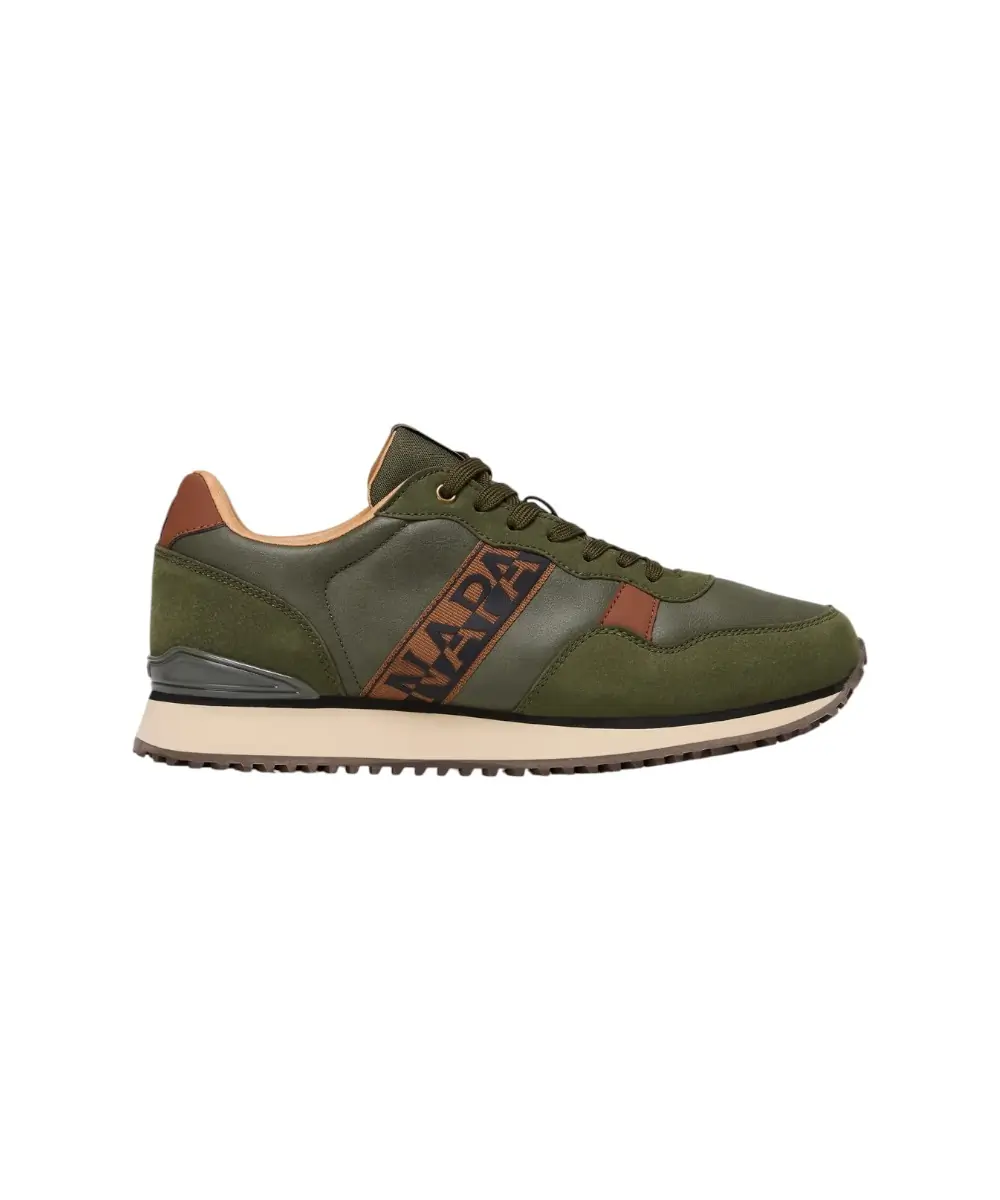 Napapijri - Ανδρικά Sneakers Tonal Cosmos NP0A88XV-MO2 Πράσινο Σκούρο/Καφέ