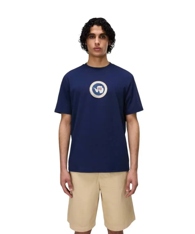 Napapijri - Ανδρικό T-shirt S-Phos SS Relaxed fit NP0A4G5A-B2Q Μπλε Σκούρο