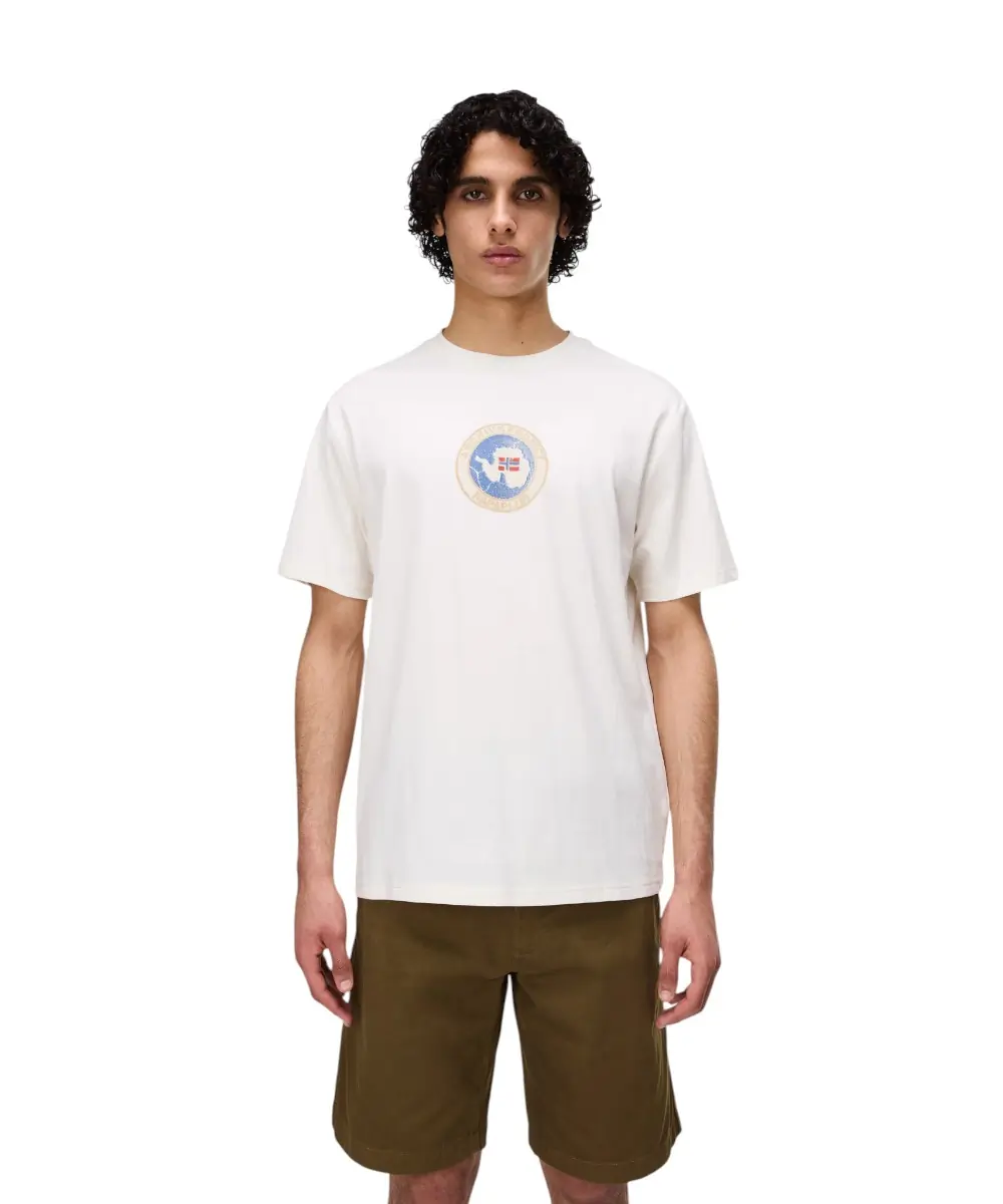 Napapijri - Ανδρικό T-shirt S-Phos SS Relaxed fit NP0A4G5A-N1A Λευκό