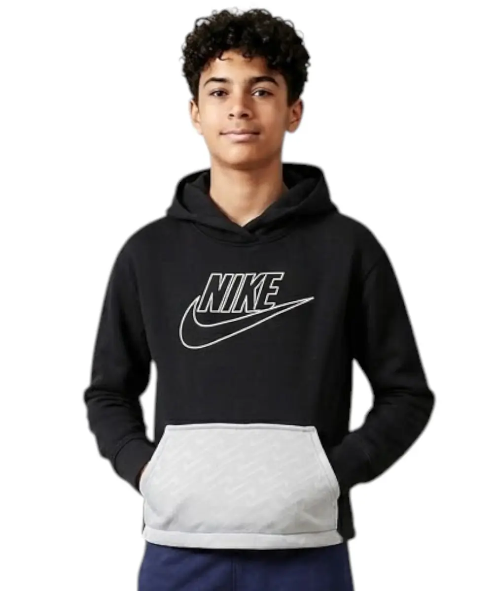 Nike - Παιδική Μπλούζα Φούτερ Kids Zip-Up 36I265-023 Μαύρο