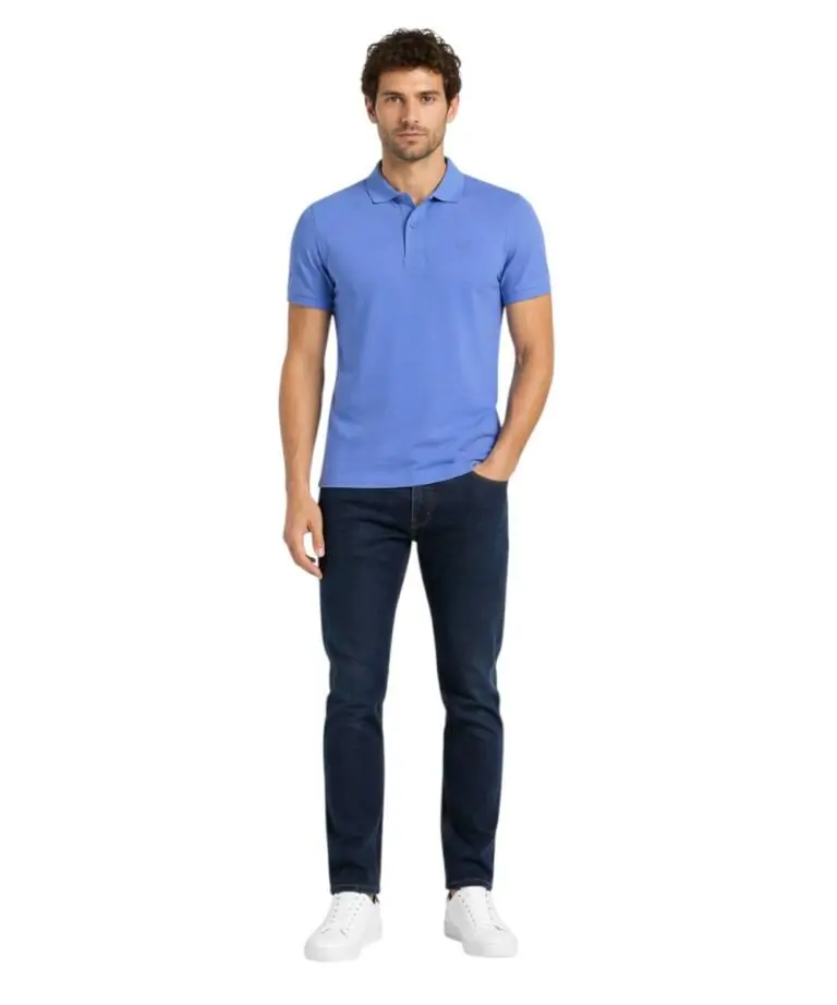 Rifle- Ανδρικό T-shirt Polo RFP249-AZZURR Μπλε