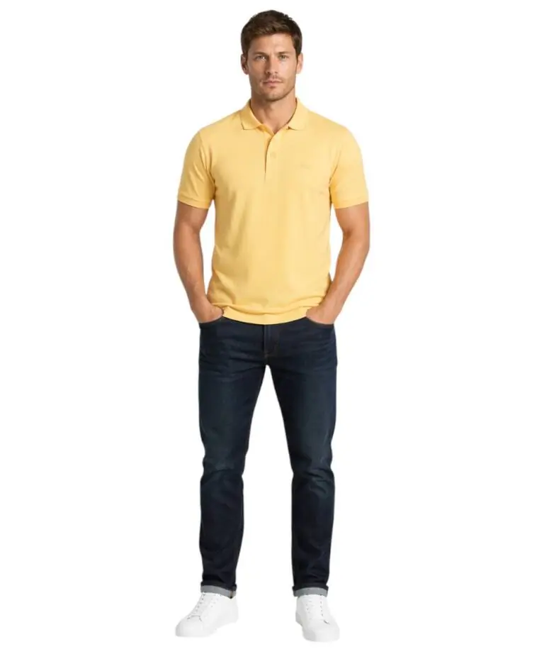 Rifle- Ανδρικό T-shirt Polo RFP249-PESCA Πορτοκαλί Ανοιχτό