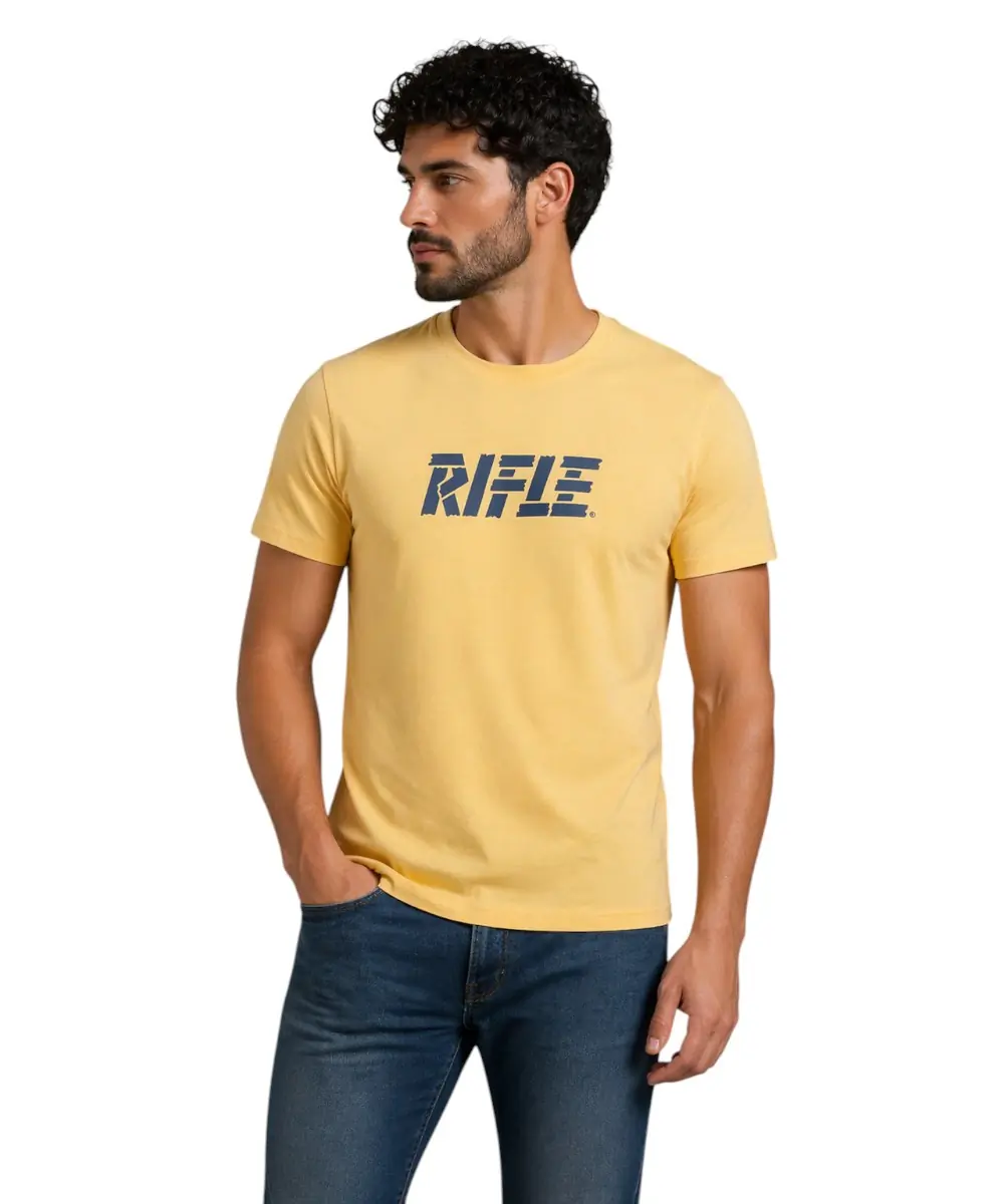 Rifle- Ανδρικό T-shirt RFT001-PESCA Πορτοκαλί Ανοιχτό