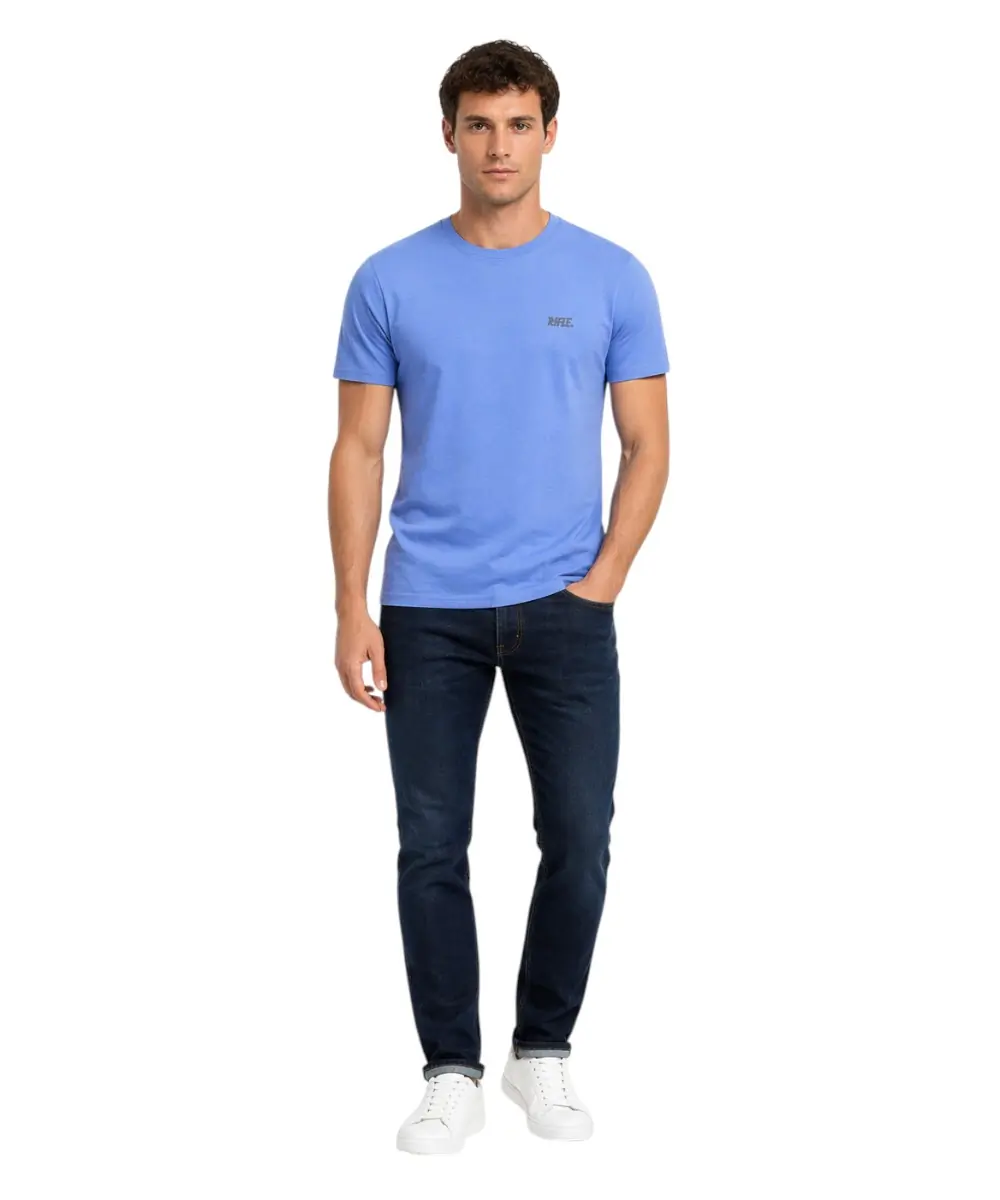Rifle- Ανδρικό T-shirt RFT002-AZZURR Γαλάζιο
