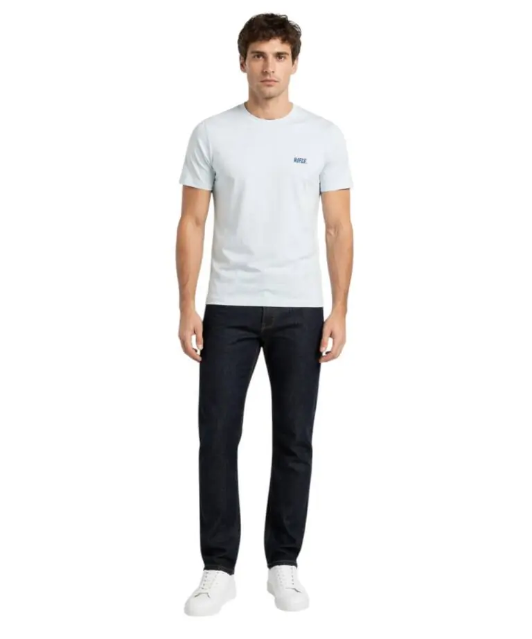 Rifle- Ανδρικό T-shirt RFT002-CIELO Σιέλ