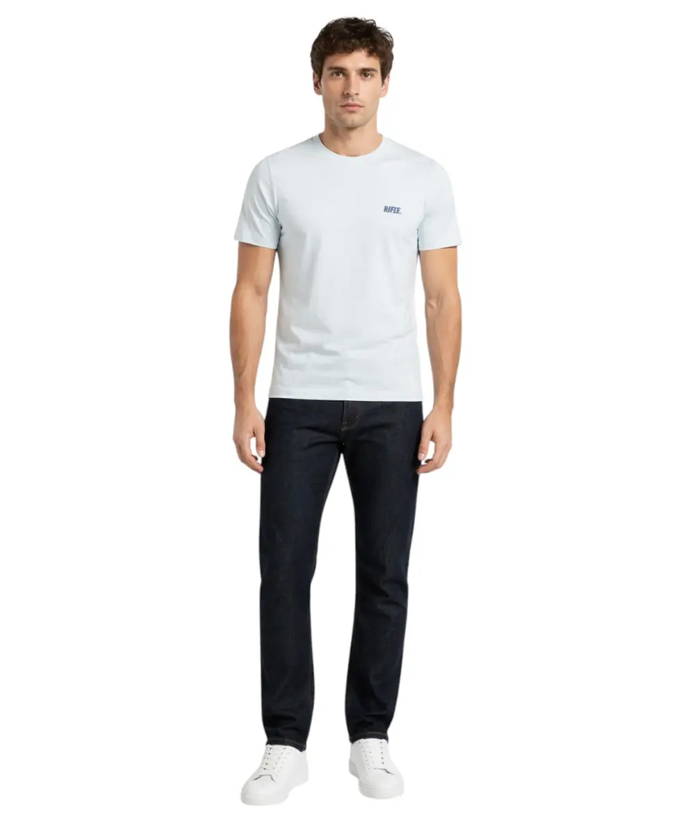 Rifle- Ανδρικό T-shirt RFT002-CIELO Σιέλ