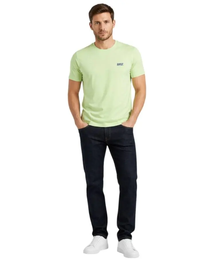 Rifle- Ανδρικό T-shirt RFT002-MENTA Πράσινο Ανοιχτό