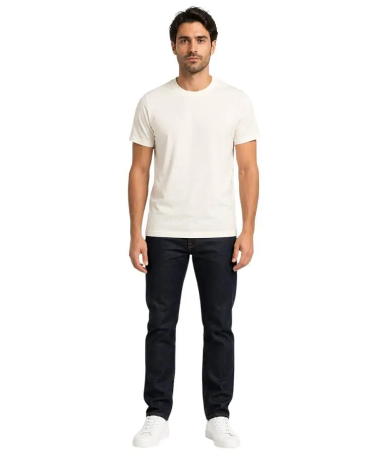 Rifle- Ανδρικό T-shirt RFT274-BIANCO Λευκό