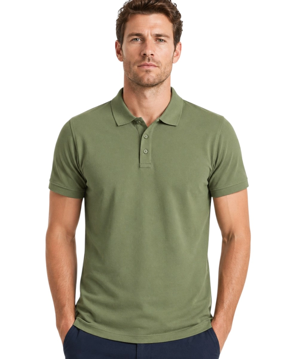 Scuola Nautica Italiana - Ανδρική Κοντομάνικη Μπλούζα Polo 868869-ARMY Χακί