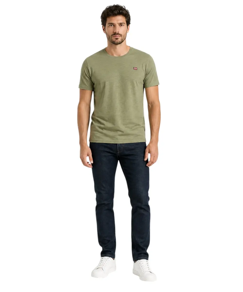 Scuola Nautica Italiana - Ανδρικό T-shirt Κοντομάνικο 836016-MILITY Λαδί