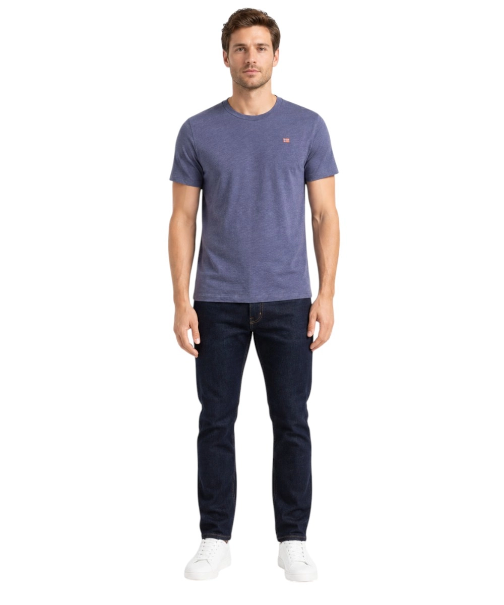 Scuola Nautica Italiana - Ανδρικό T-shirt Κοντομάνικο 836016-NAVY Μπλε Ναυτικό
