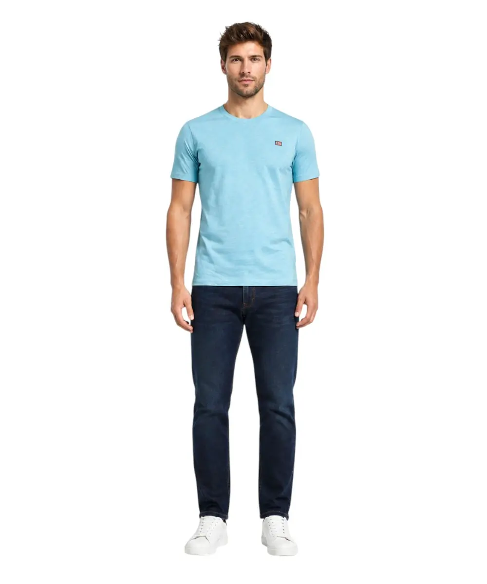 Scuola Nautica Italiana - Ανδρικό T-shirt Κοντομάνικο 836016-PACIFI Γαλάζιο