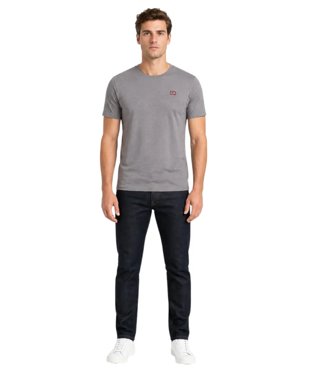Scuola Nautica Italiana - Ανδρικό T-shirt Κοντομάνικο 836016-REVET Γκρι