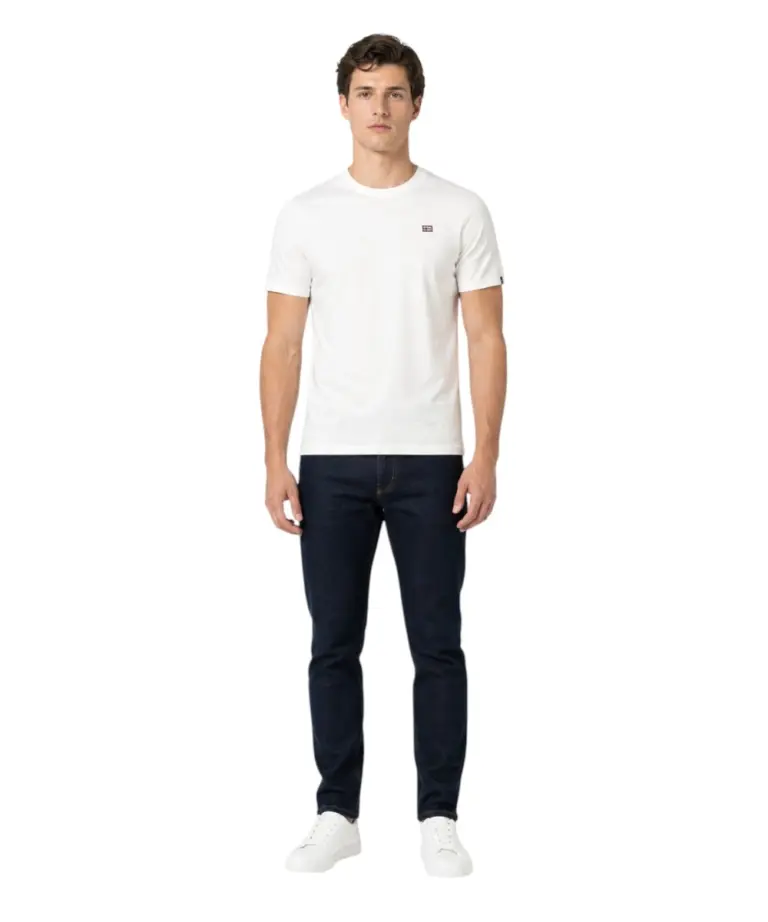 Scuola Nautica Italiana - Ανδρικό T-shirt Κοντομάνικο 836016-WHITE Λευκό