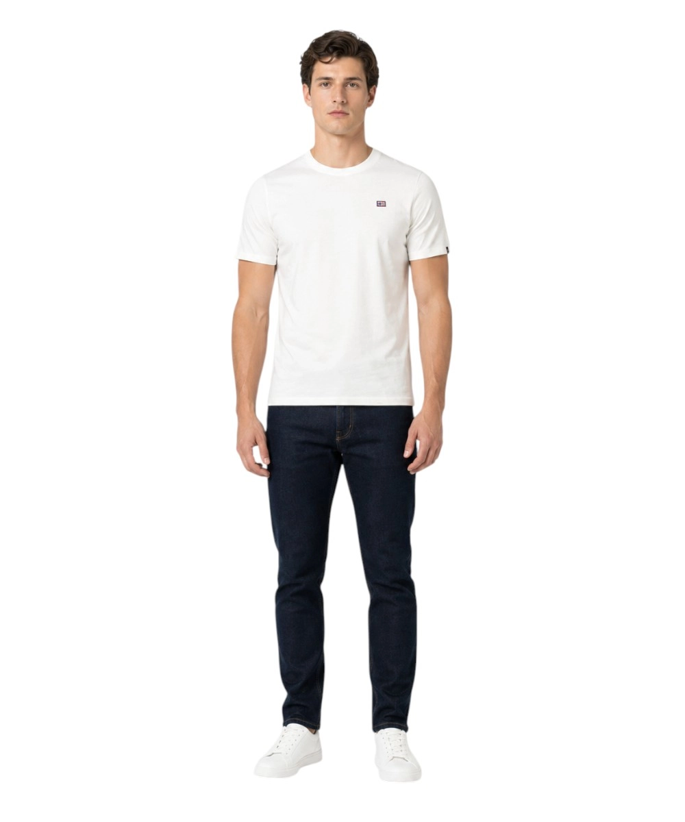 Scuola Nautica Italiana - Ανδρικό T-shirt Κοντομάνικο 836016-WHITE Λευκό