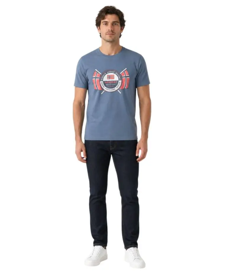 Scuola Nautica Italiana - Ανδρικό T-shirt Κοντομάνικο 856028-GALAXY Μπλε