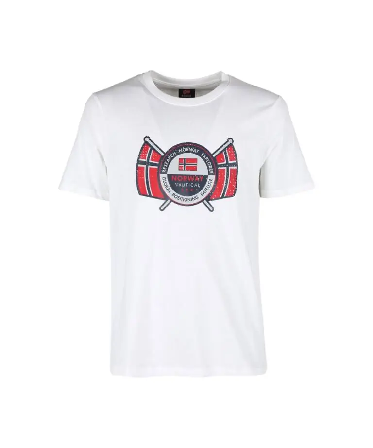 Scuola Nautica Italiana - Ανδρικό T-shirt Κοντομάνικο 856028-WHITE Λευκό