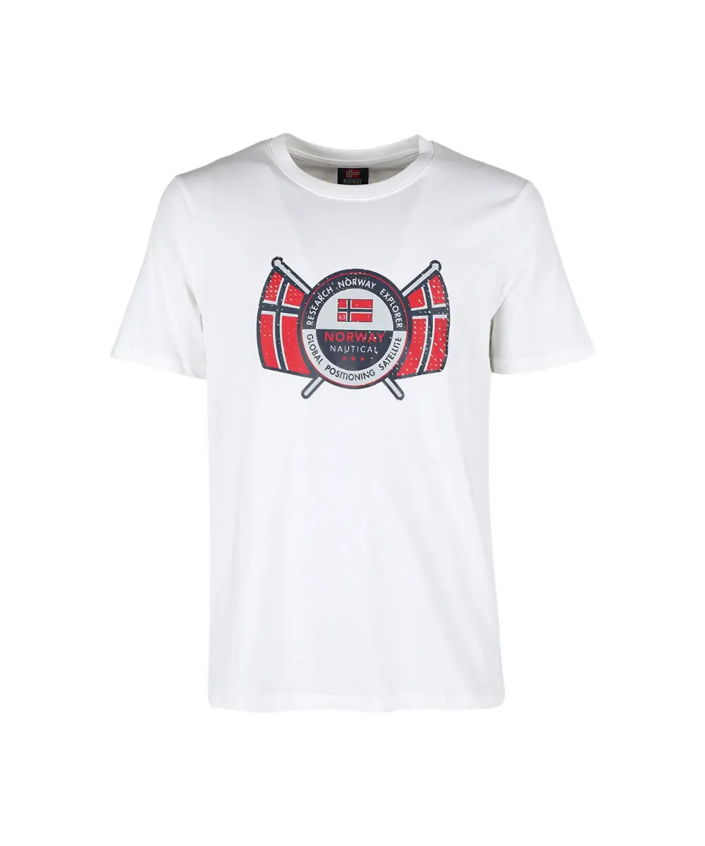 Scuola Nautica Italiana - Ανδρικό T-shirt Κοντομάνικο 856028-WHITE Λευκό