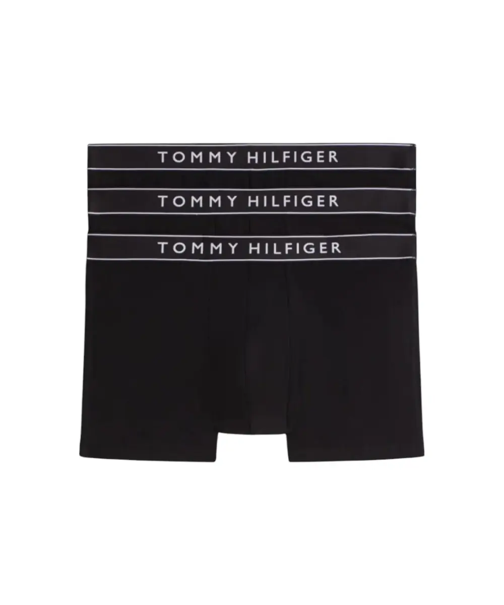 Tommy Hilfiger - Ανδρικά Μποξεράκια 3Pack Essential Logo UM0UM03882-0WE Μαύρο