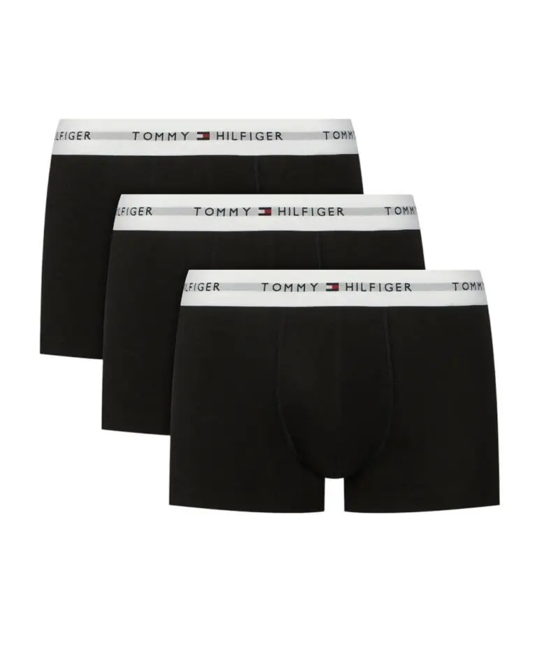 Tommy Hilfiger - Ανδρικά Μποξεράκια 3Pack Signature Waistband UM0UM03752-0R8 Μαύρο