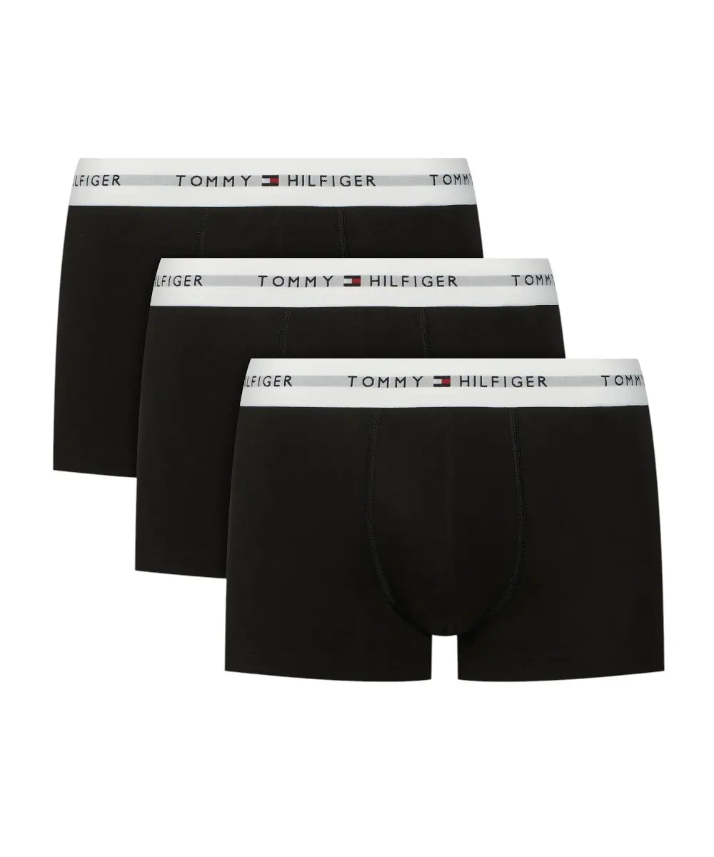 Tommy Hilfiger - Ανδρικά Μποξεράκια 3Pack Signature Waistband UM0UM03752-0R8 Μαύρο