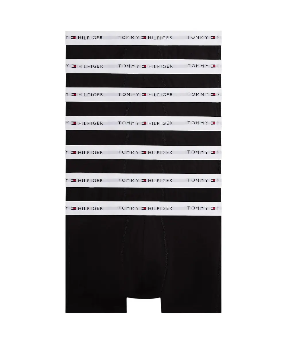 Tommy Hilfiger - Ανδρικά Μποξεράκια 7-Pack Signature Logo Waistband UM0UM03873-0S4 Μαύρο