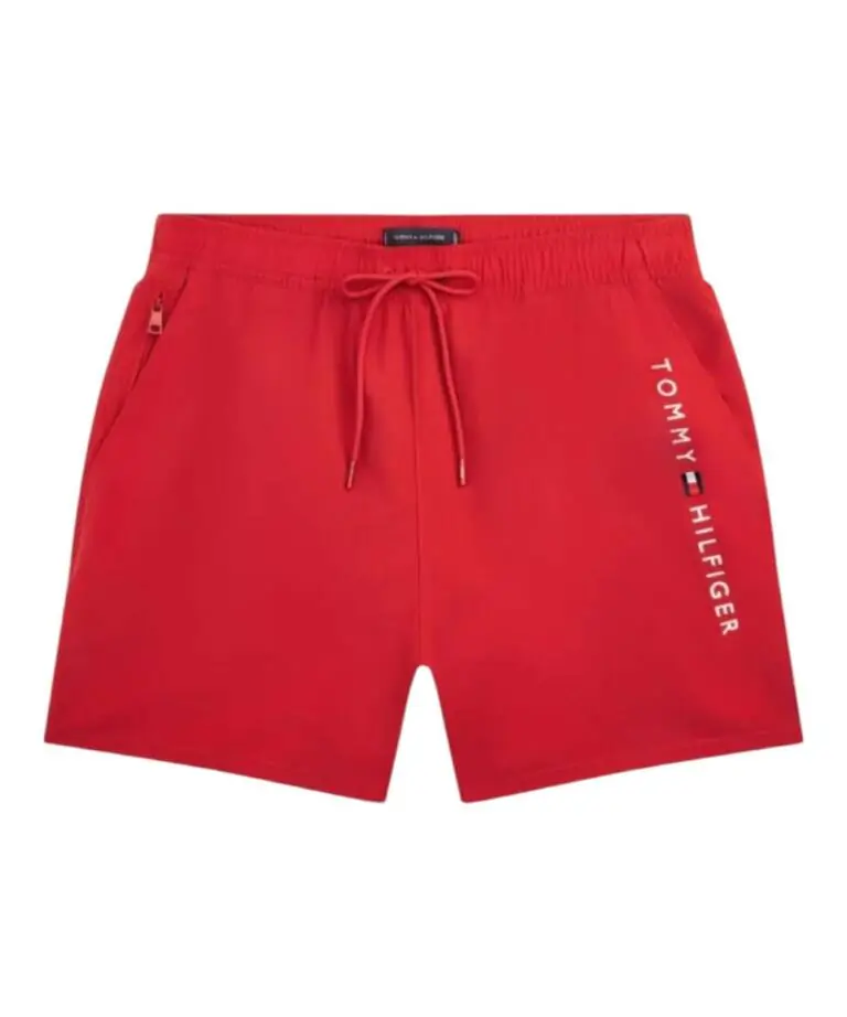 Tommy Hilfiger - Ανδρικό Μαγιό Σορτς Original Logo UM0UM03748-XLD Κόκκινο