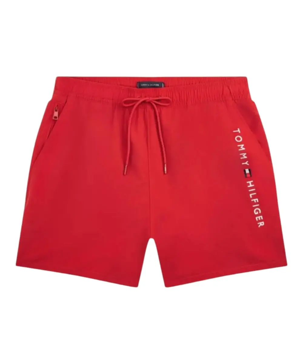 Tommy Hilfiger - Ανδρικό Μαγιό Σορτς Original Logo UM0UM03748-XLD Κόκκινο
