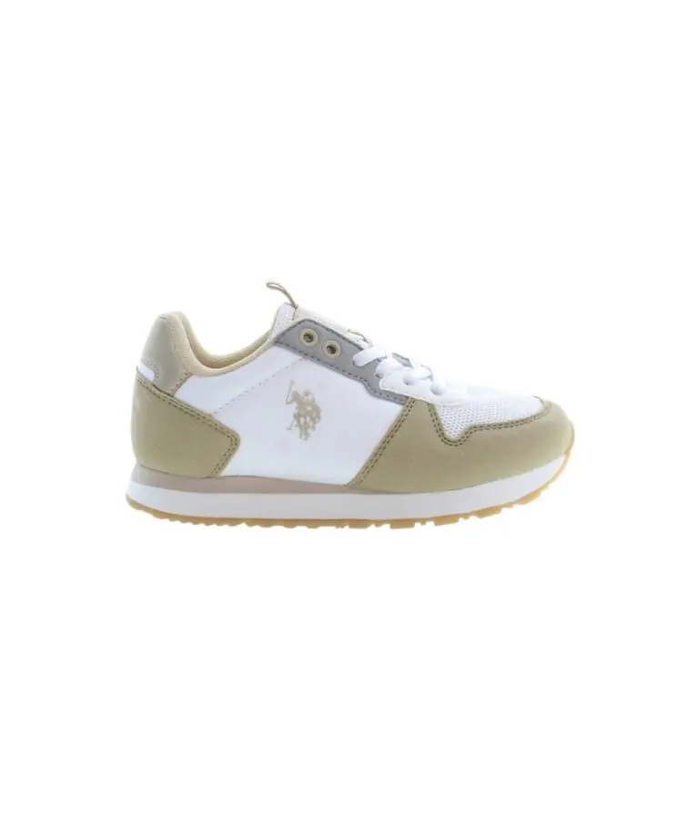 U.S. Polo Assn. - Παιδικά Sneakers NOBIK008K3TH1-WHI-L Μπεζ/Λευκό