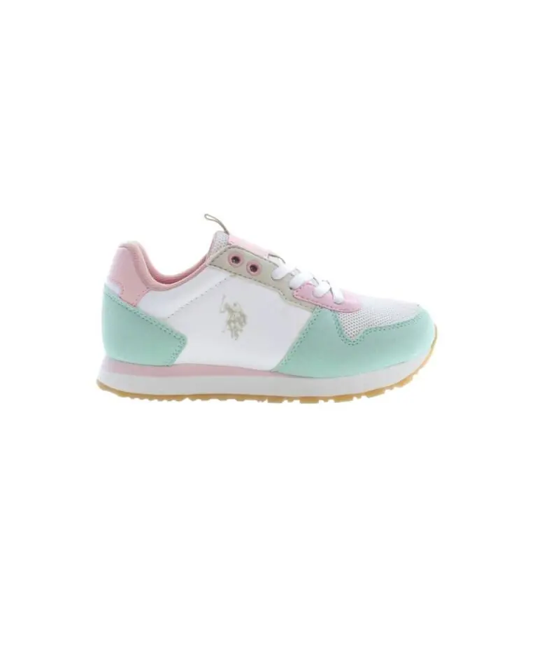 U.S. Polo Assn. - Παιδικά Sneakers NOBIK008K3TH1-WHI Λευκό/Θαλασσί