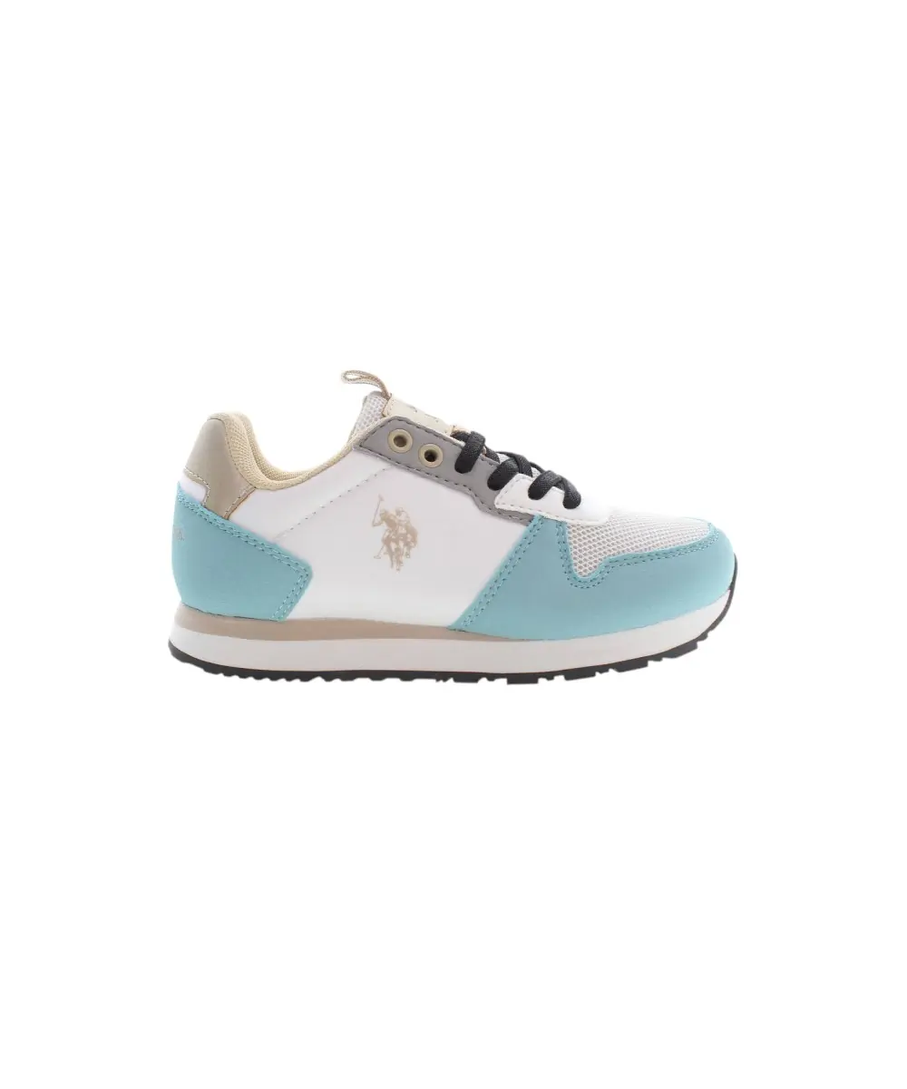 U.S. Polo Assn. - Παιδικά Sneakers NOBIK008K3TH1-WHI Σιέλ/Λευκό