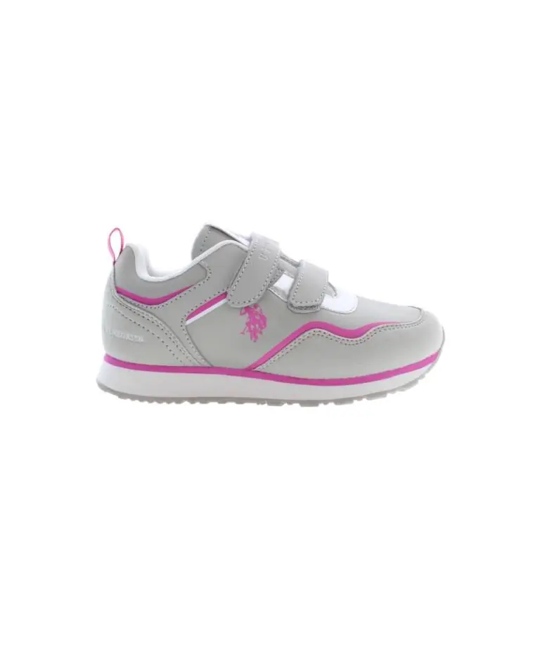 U.S. Polo Assn. - Παιδικά Sneakers NOBIK009K3NH1-LGR Γκρι/Ροζ