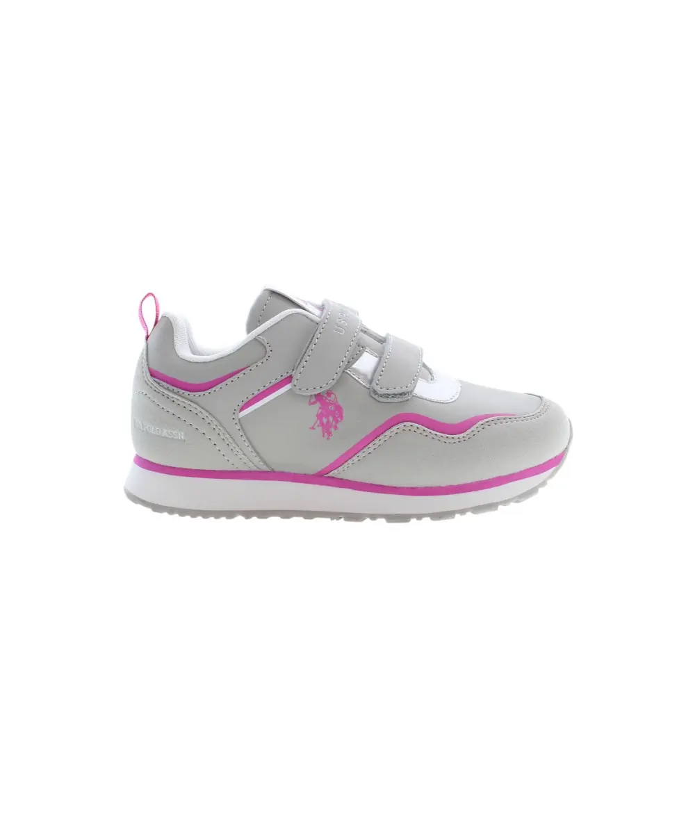 U.S. Polo Assn. - Παιδικά Sneakers NOBIK009K3NH1-LGR Γκρι/Ροζ