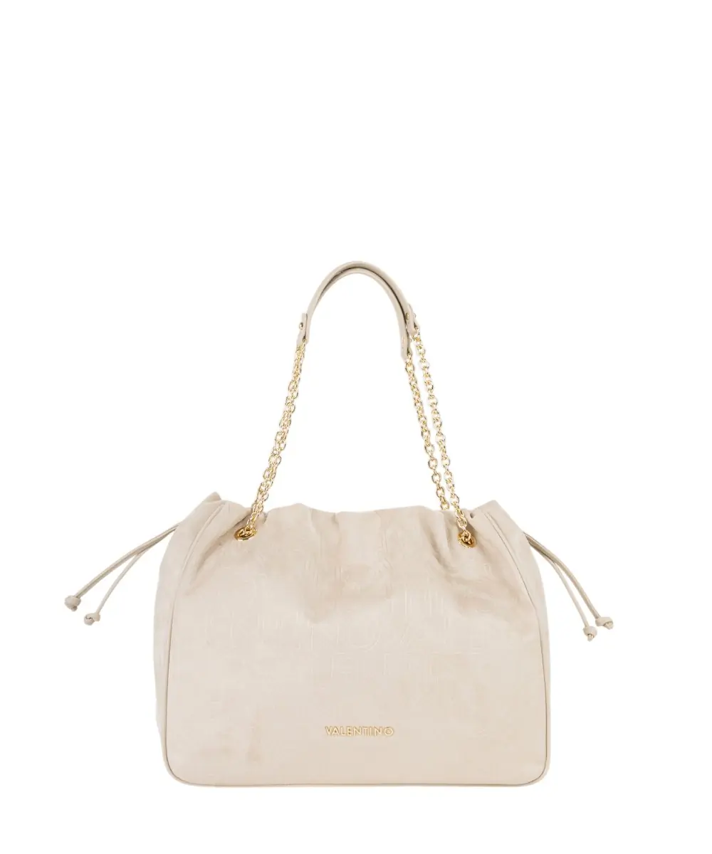 Valentino Bags - Γυναικεία Τσάντα Ώμου Maxi VBS9U701-991 Εκρού