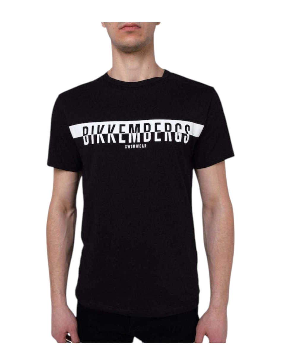 Bikkembergs - Ανδρικό T-shirt Κοντομάνικο BKK2MTS03-BLACK Μαύρο