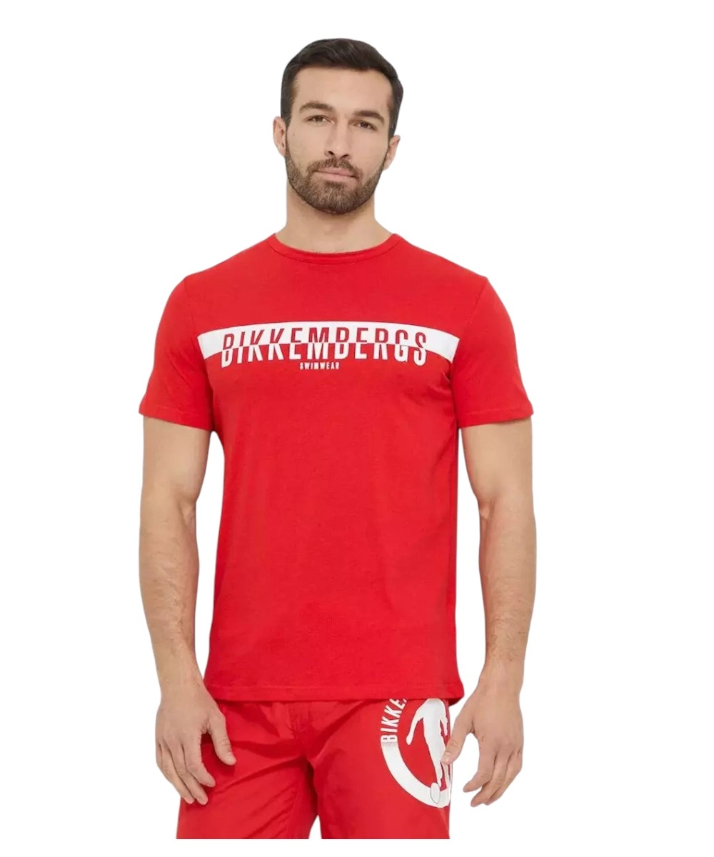 Bikkembergs - Ανδρικό T-shirt Κοντομάνικο BKK2MTS03-RED Κόκκινο