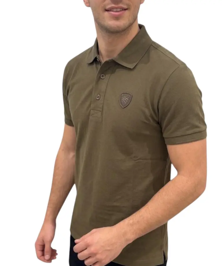 Blauer - Ανδρική Κοντομάνικη Μπλούζα Polo Πικέ Alban 26SBLUT02298-60H Λαδί