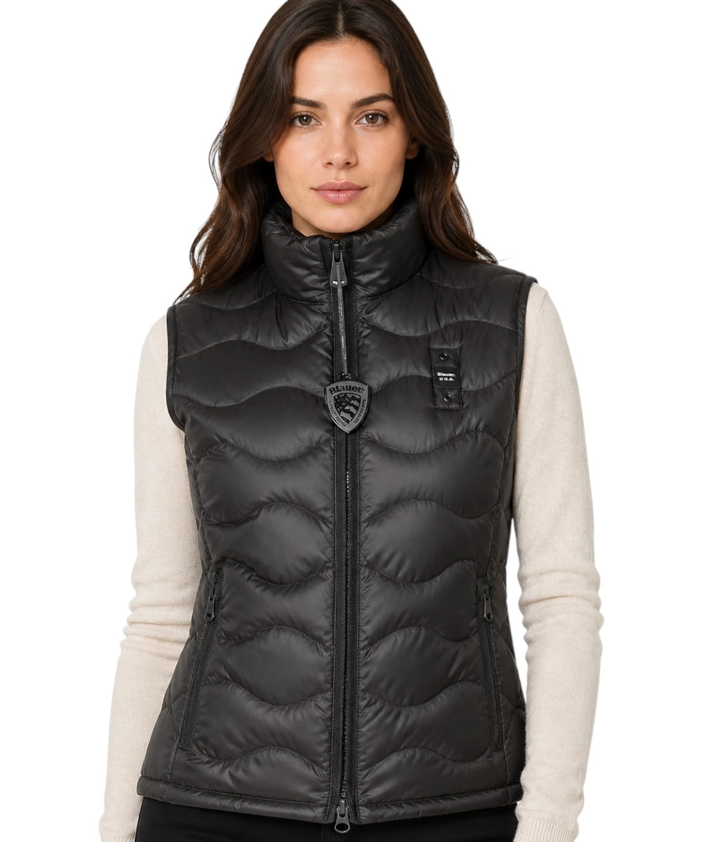 Blauer - Γυναικείο Μπουφάν Vest Venice 26SBLDX03166-999 Μαύρο