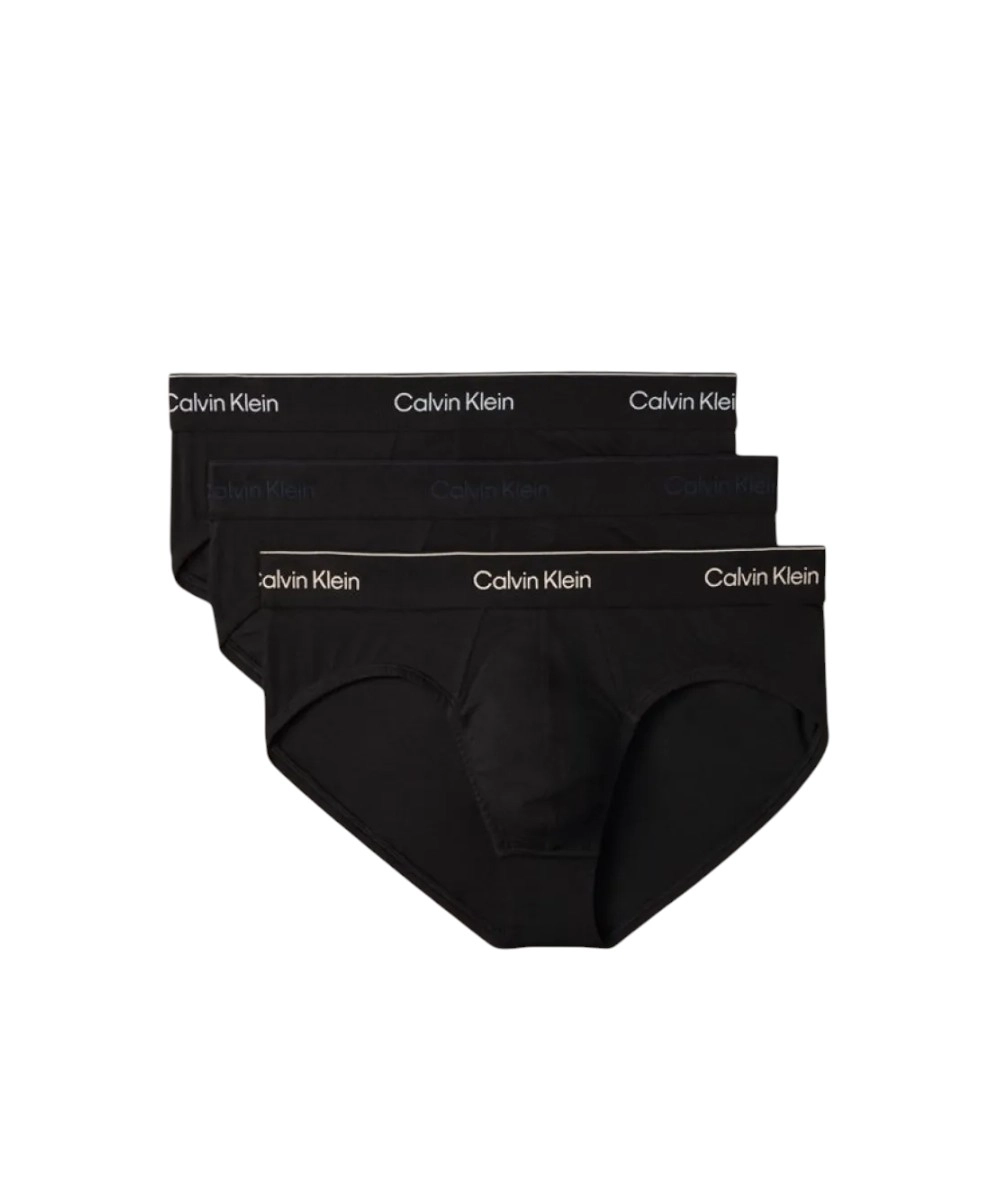 Calvin Klein - Ανδρικά Σλιπ Hip Brief 3Pack LV00NB4388-40I Μαύρο