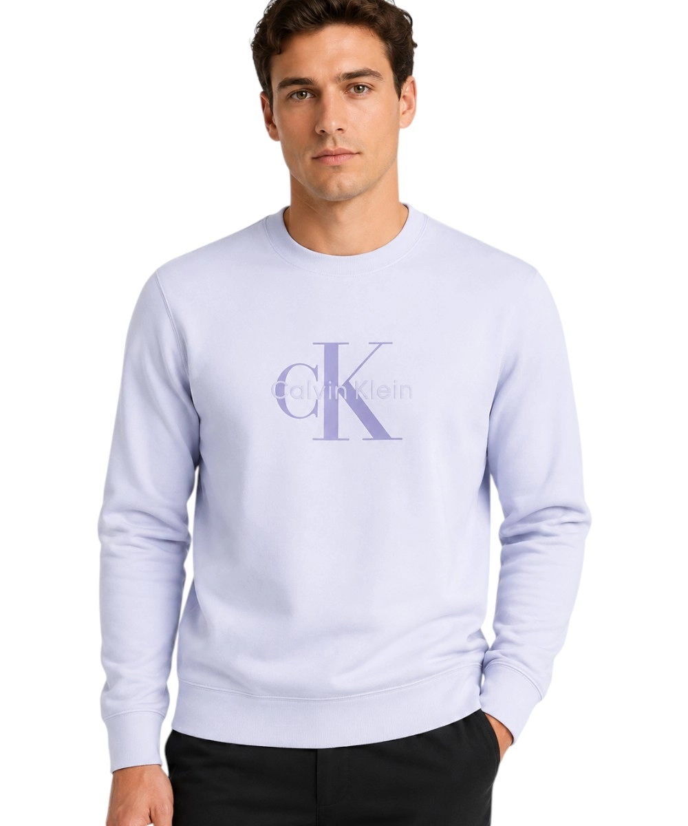 Calvin Klein - Ανδρική Μακρυμάνική Πουλόβερ Non-Brushed LV04RG278G-TKF Μωβ