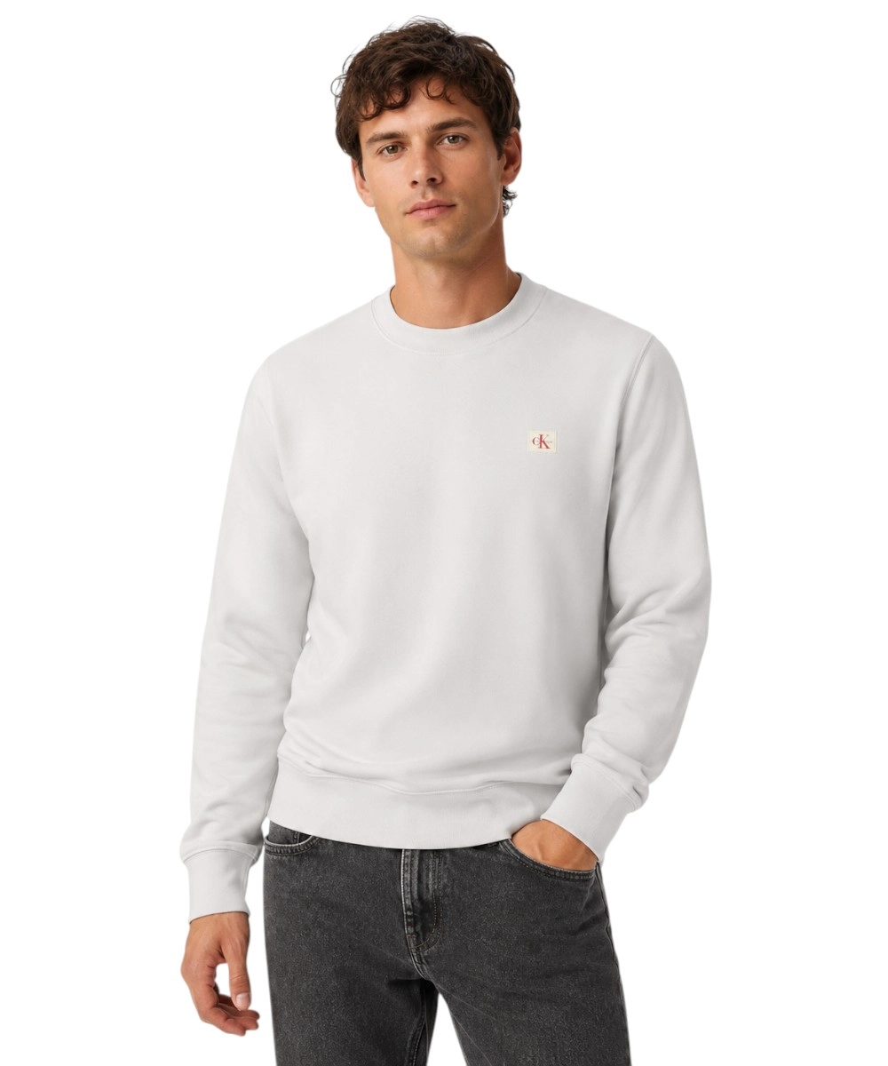 Calvin Klein - Ανδρική Μπλούζα Φούτερ LV04RG268G-PSX Γκρι Ανοιχτό