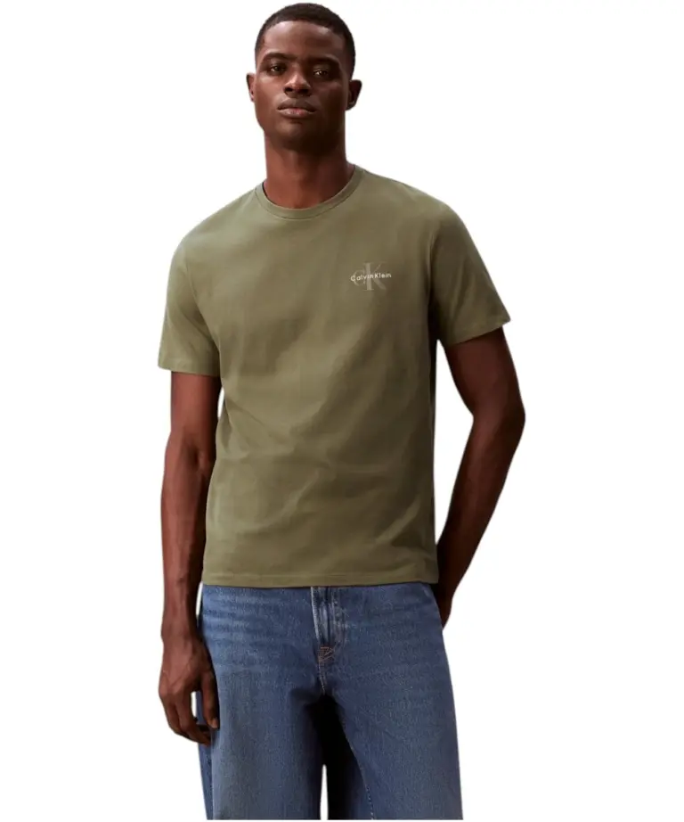 Calvin Klein - Ανδρικό T-shirt 30's Jersey Classic Classic Fit LV04RF278G-LDY Λαδί