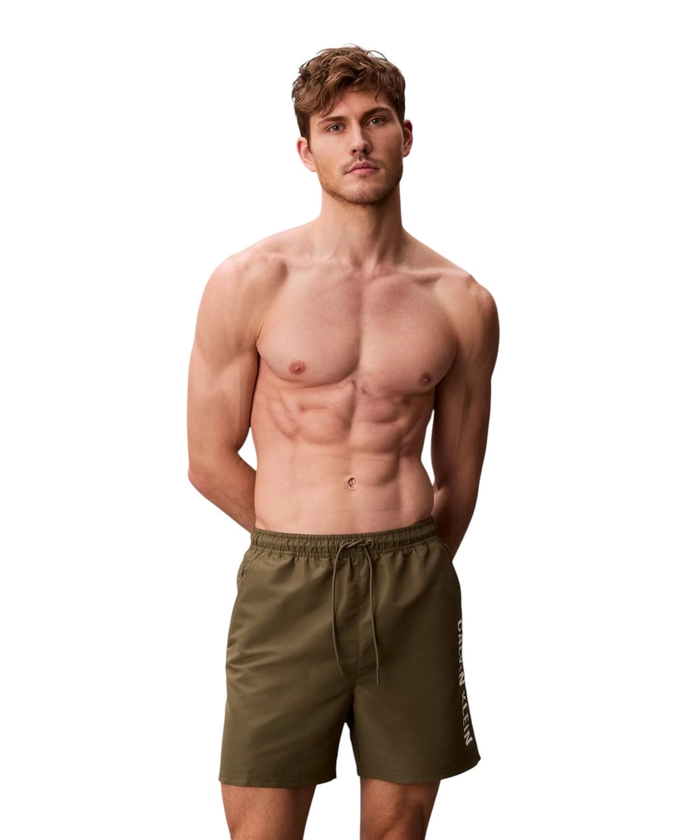 Calvin Klein - Ανδρικό Μαγιό Σορτς Intense Power LV00N61047-PLI Λαδί