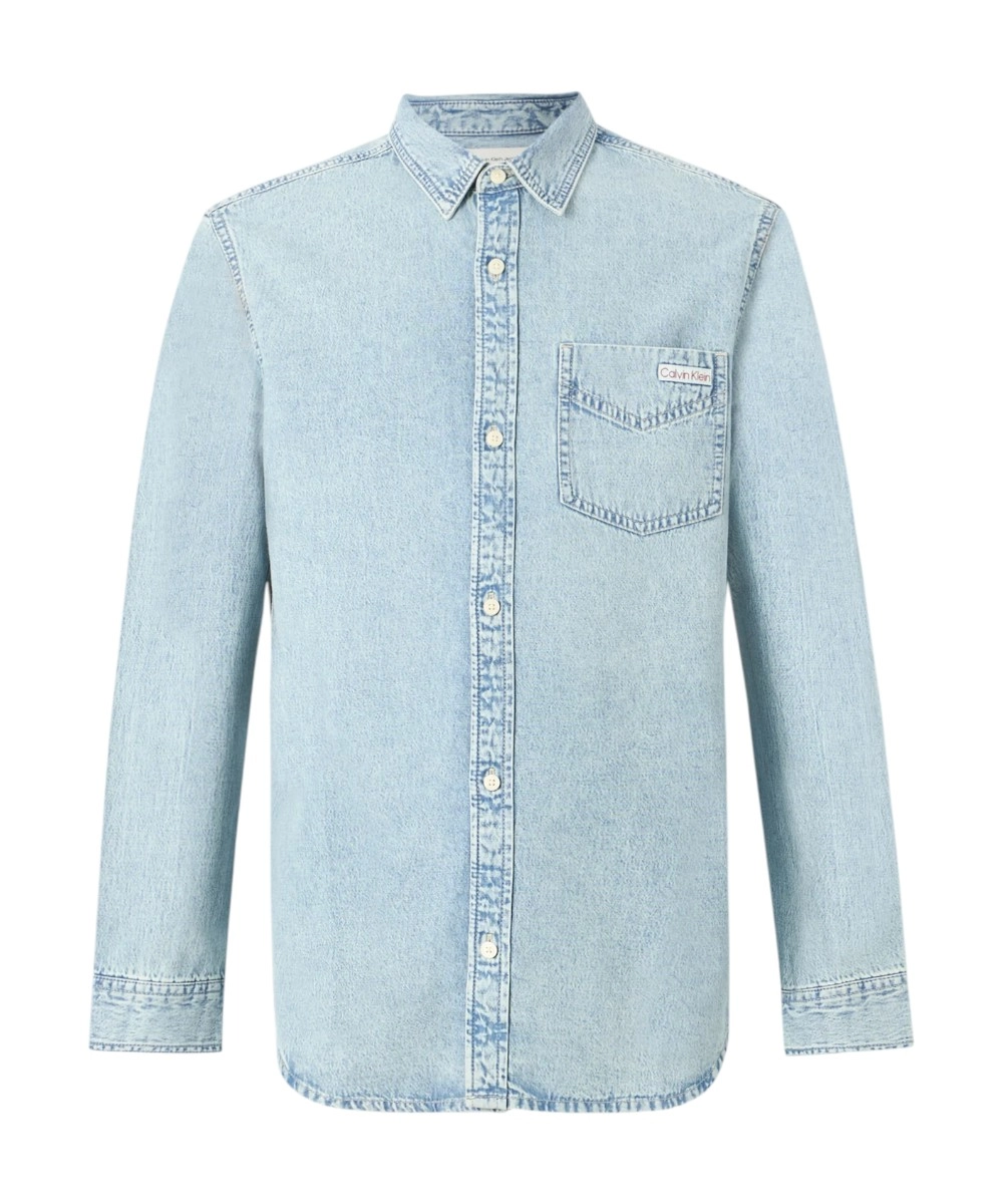 Calvin Klein - Ανδρικό Πουκάμισο Jean Essential Classic Regular fit LV04RG908G-3Y7 Μπλε