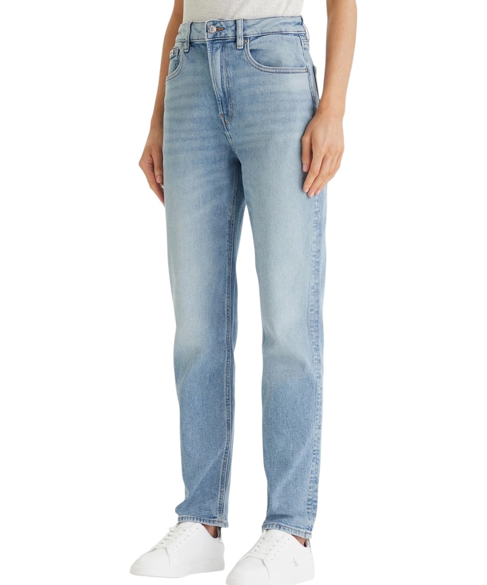 Calvin Klein - Γυναικείο Παντελόνι Jeans Mom Fit LV047F670G-1XS Μπλε