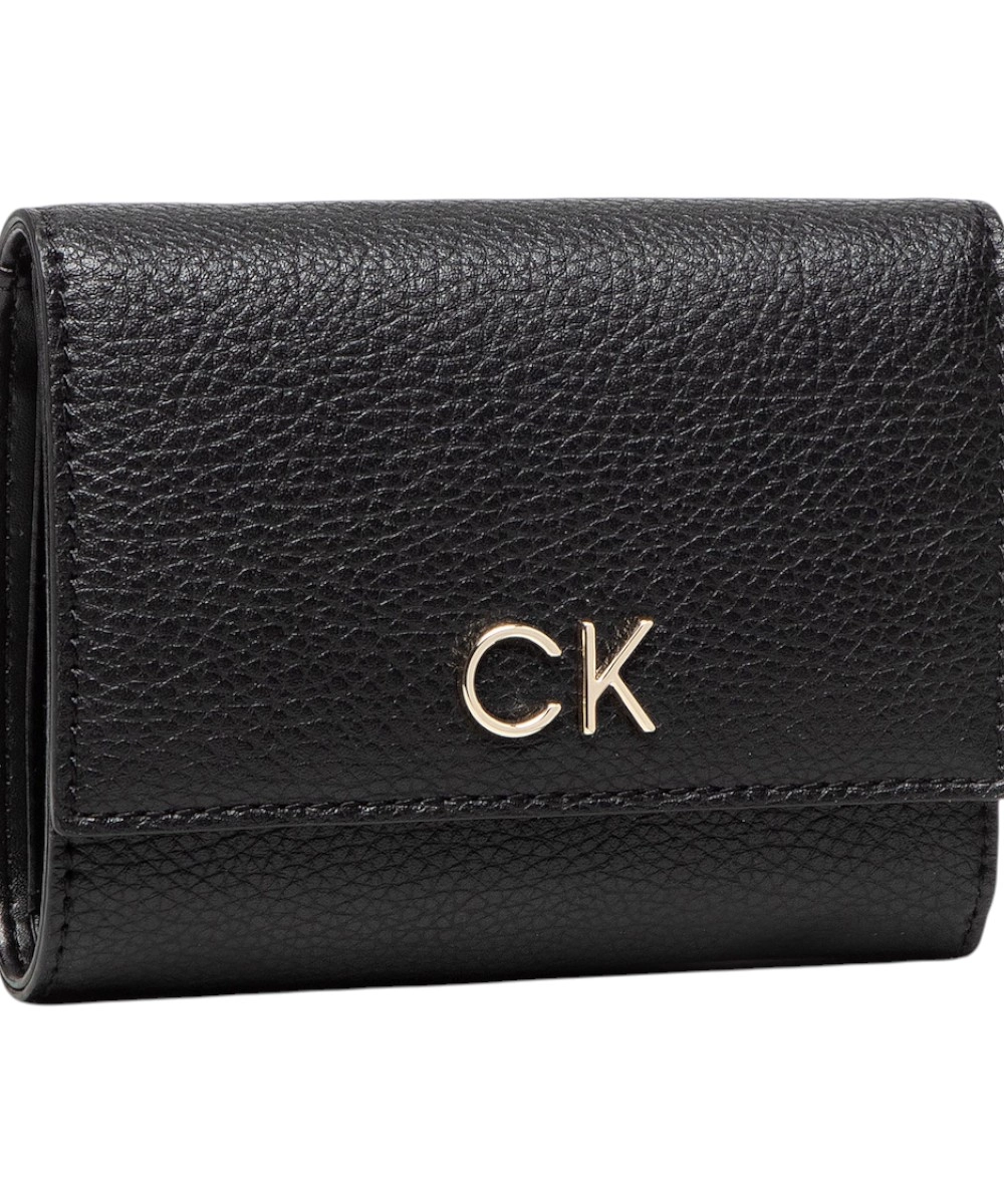 Calvin Klein - Γυναικείο Πορτοφόλι Re-Lock Trifold K60K609492-BAX Μαύρο